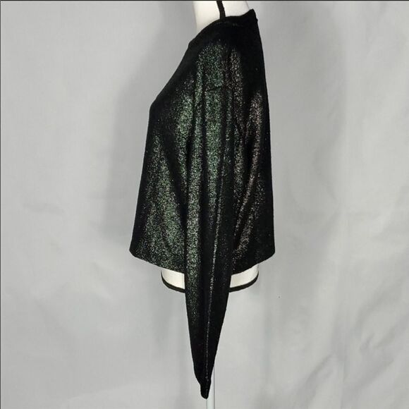 Like new Reiss black metallic crew neck sweater - Picture 3 of 6